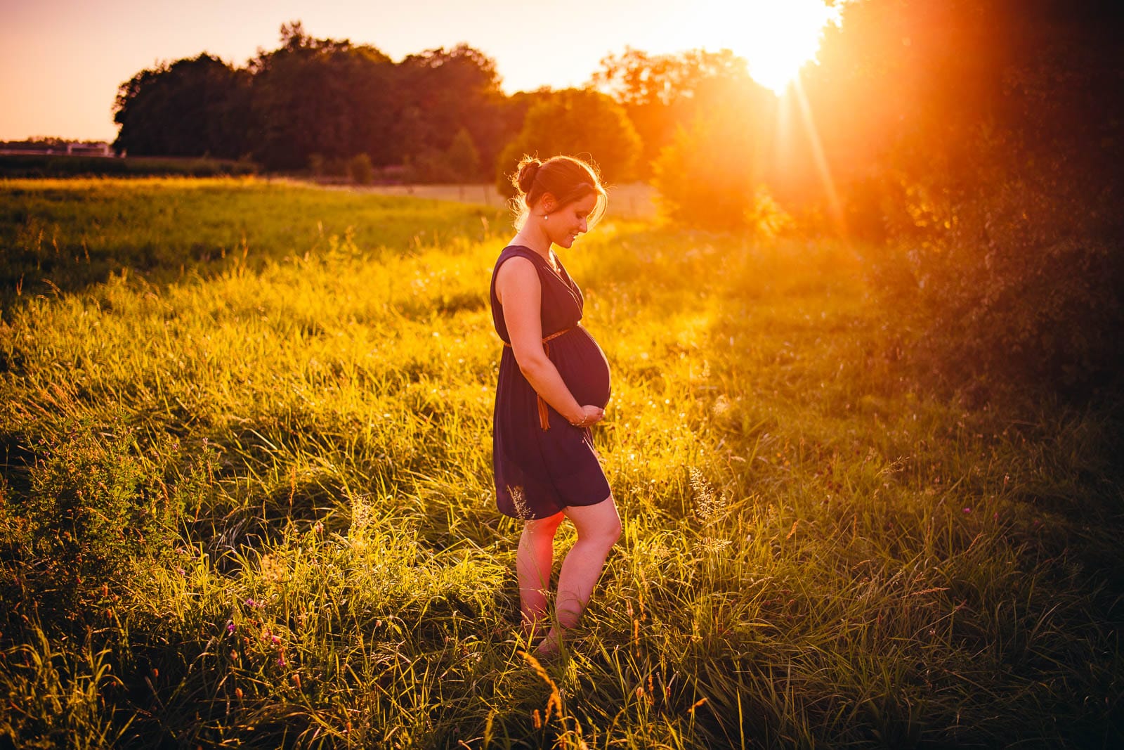 photo grossesse strasbourg coucher soleil